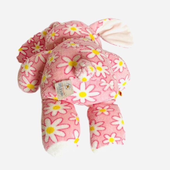 Build A Bear Bunny Rabbit Stuffed In USA With Hugs Pink Daisies Plush Toy 15" - Picture 9 of 12
